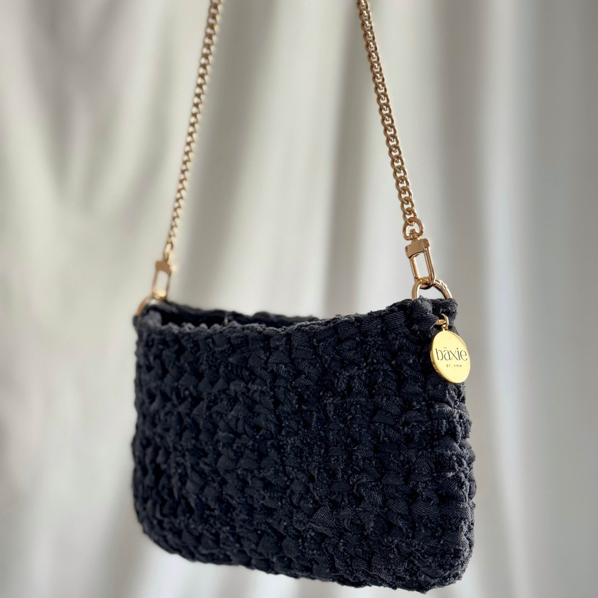 Denim Tasche Mini - Schwarz