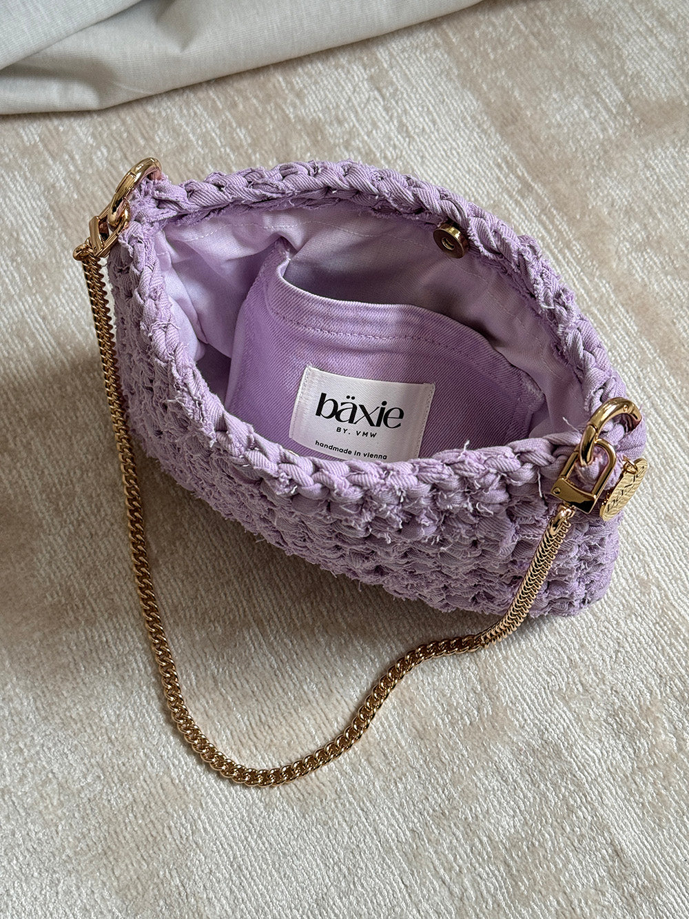 Denim Bag - Lilac