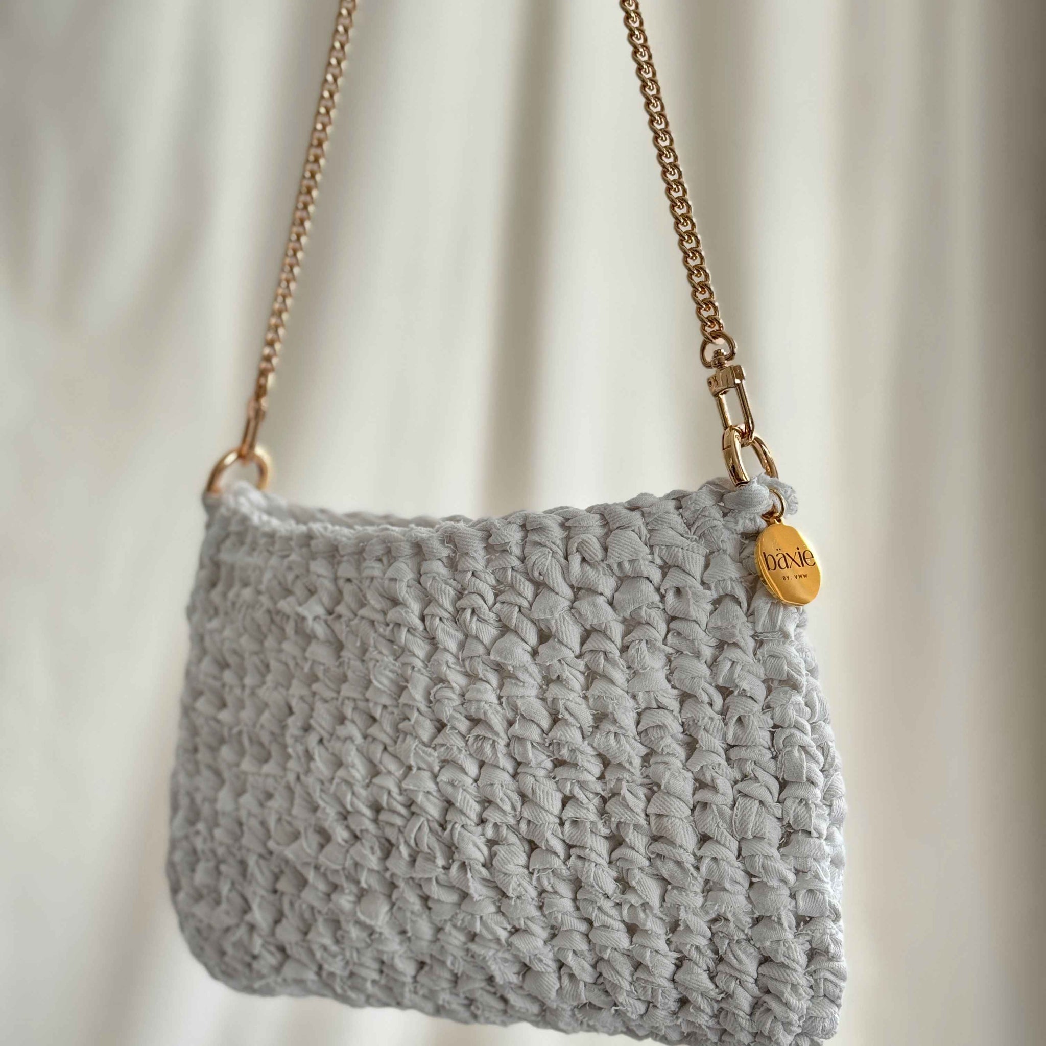 Denim Bag - White