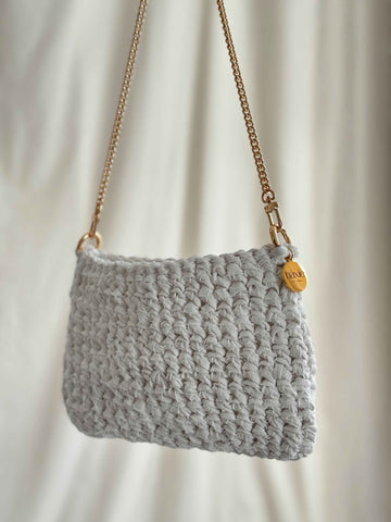 Denim Bag - White